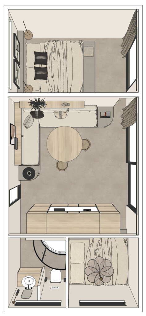 SketchUp 3D plattegrond interieur